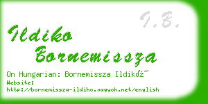 ildiko bornemissza business card